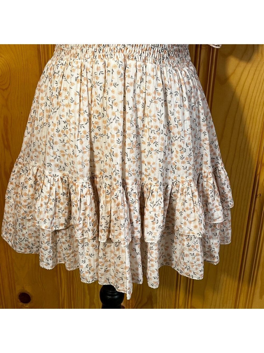Cleobella Sadie Floral Plunge Mini Dress Sz-XS - Picture 4 of 10